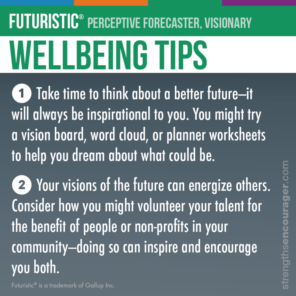 Wellbeing tips for the Futuristic strength