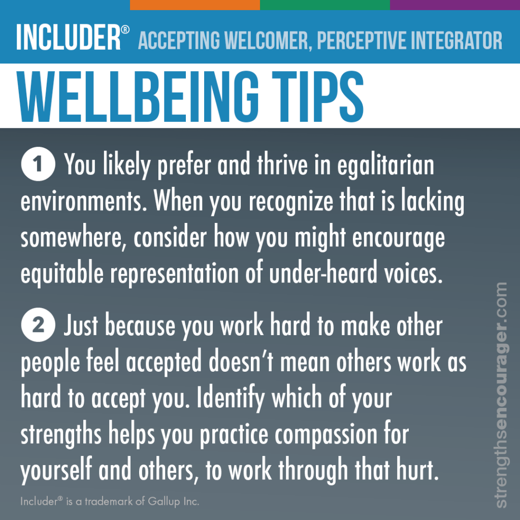 Wellbeing tips for the Included strength