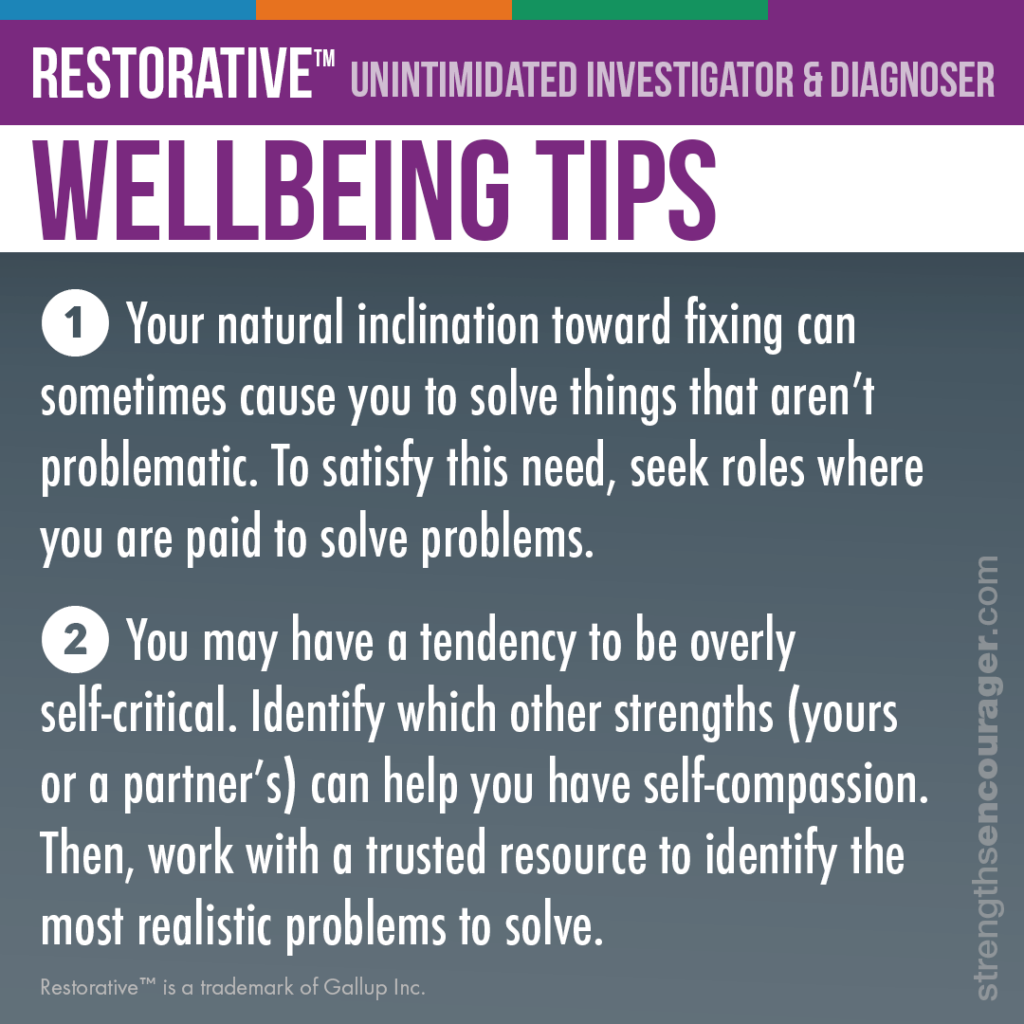 Wellbeing tips for the Restorative strength