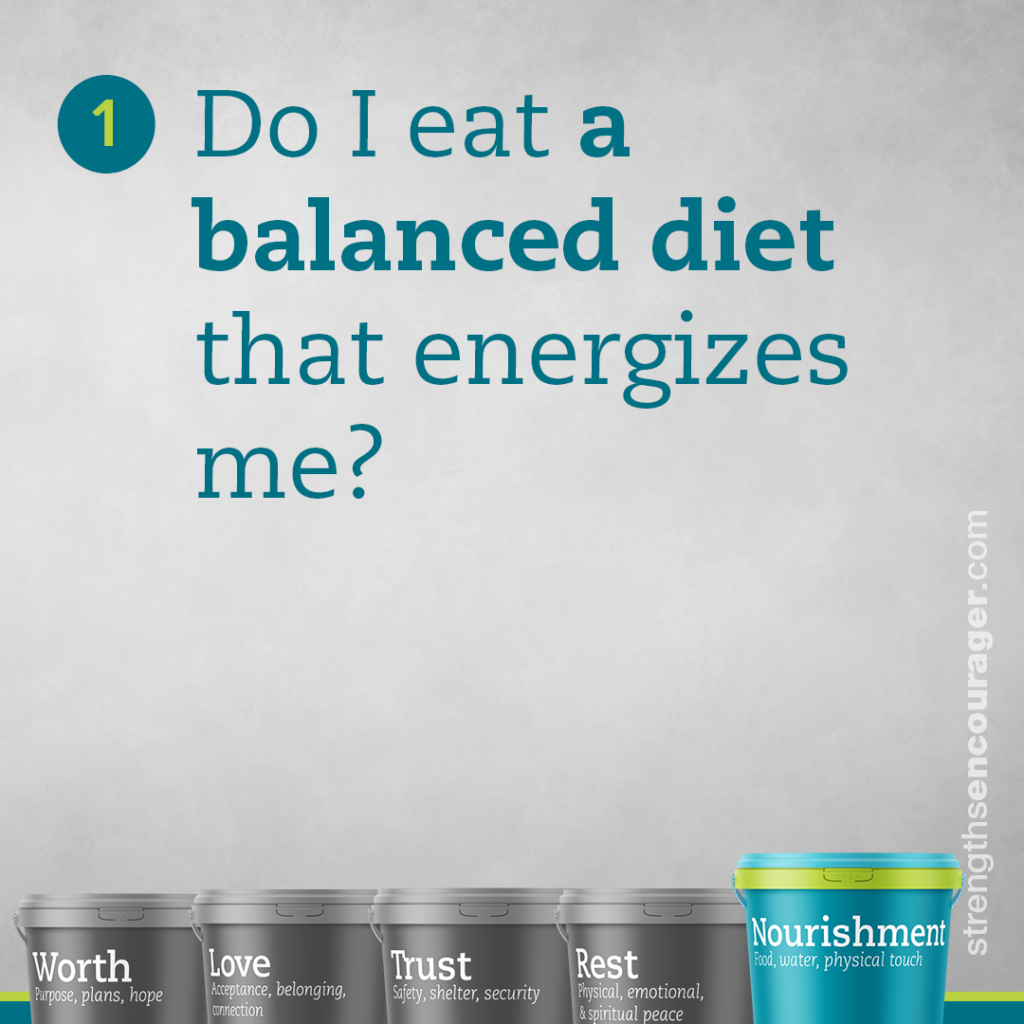 Do I eat a balanced diet that energizes me?
