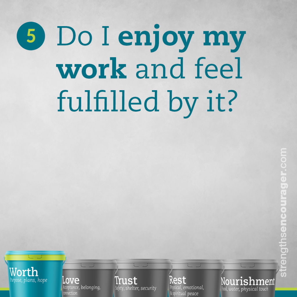 Do I enjoy my work and feel fulfilled by it?